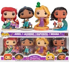 Funko Pop! Disney Princess Ariel Jasmine Rapunzel Moana 4 Pack Special Edition