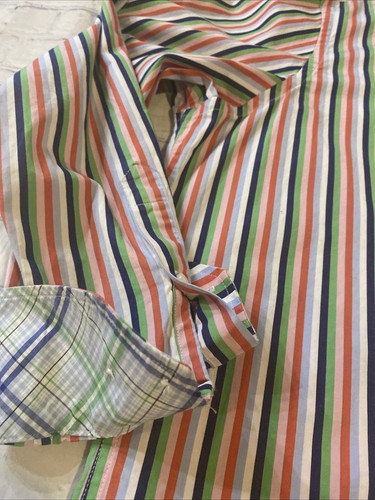 Tailorbyrd Hemd Herren Größe XL gestreift Langarm Button Down Hemd mehrfarbig - Bild 3 von 14