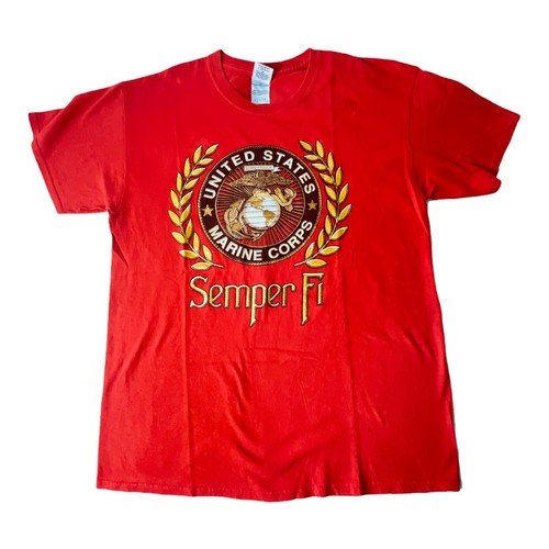 United States Marine Corps SEMPER FI  T Shirt Red As New  - Bild 1 von 11