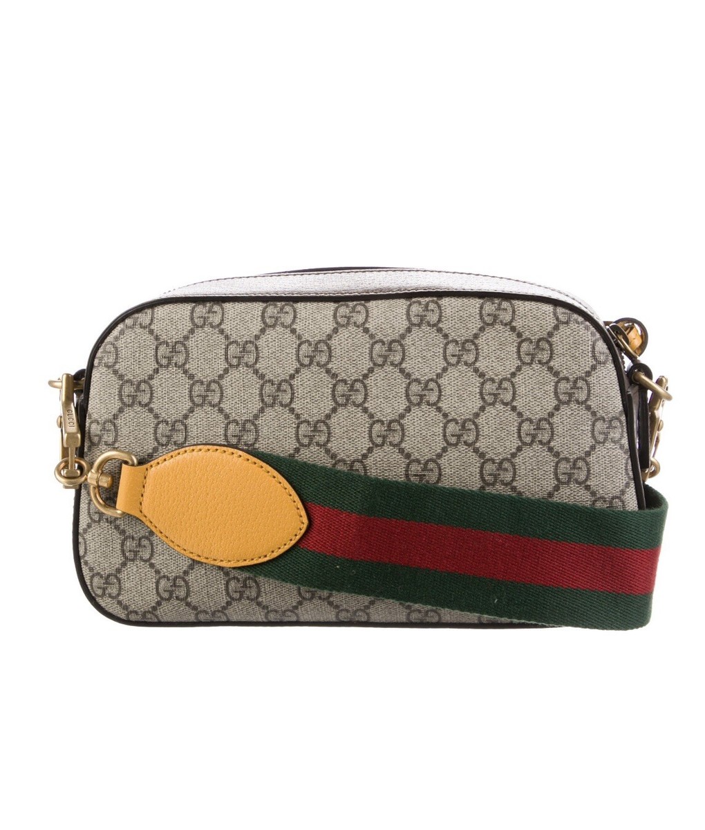 Authentic Gucci Neo Vintage GG Supreme Messenger Bag Camera
