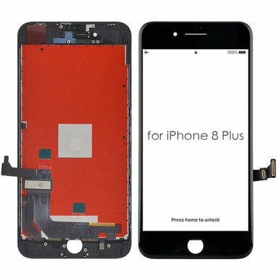 For iPhone 8 Plus 5.5'' Black LCD Display Touch Screen Assembly Replacement