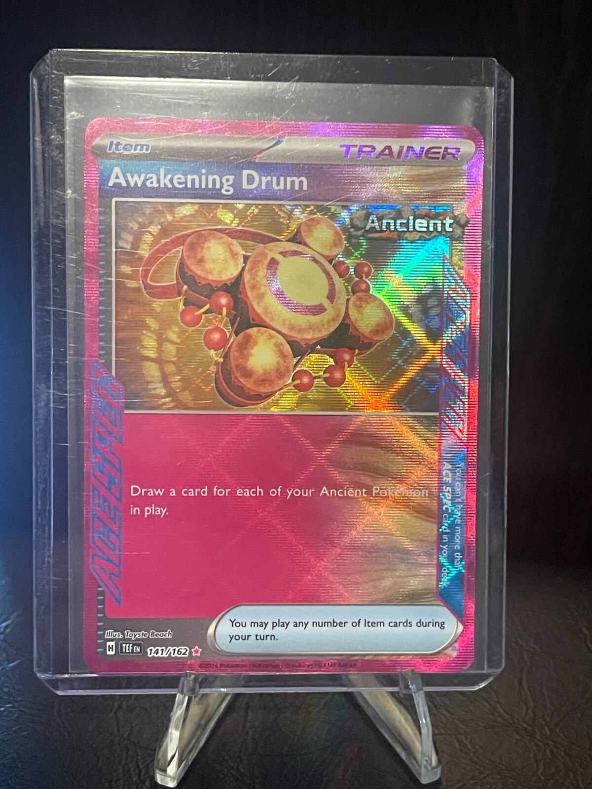Awakening Drum - Temporal Forces 141/162 - Pokemon TCG - Near Mint - Holo Rare