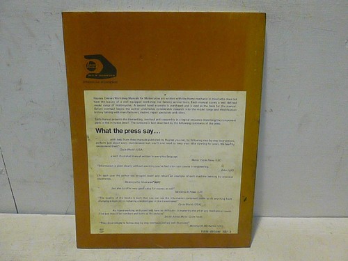 Honda XR 75 Dirt Bikes Haynes Manual 1972 onwards XR 75 K1 K2 - Picture 2 of 14