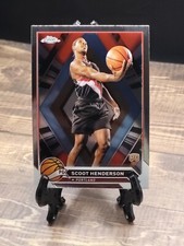 Scoot Henderson 2023-24 Topps Chrome Basketball Silver Refractor #60 Rookie Card