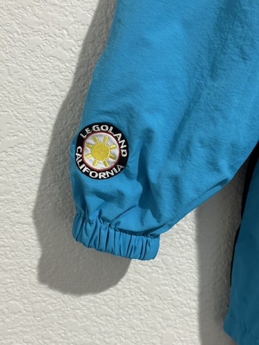 Legoland California Pullover Windbreaker Jacket Youth Medium Black Blue Boys - Picture 7 of 8