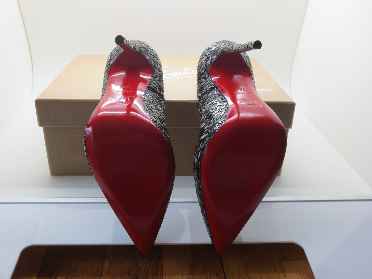 $1395 Christian Louboutin So Pretty Black Patent Leather