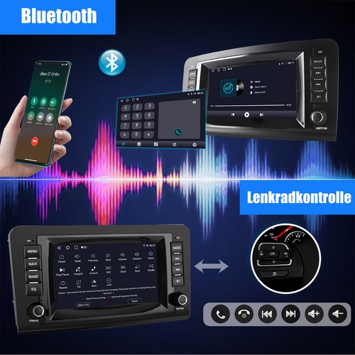 7"Android13 Für Mercedes Benz ML-Klasse W164 KAM Autoradio GPS Navi WIFI FM DAB+ - Bild 10 von 18