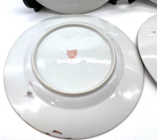 4 Dragonware Teller Mehrfarbig Moriage Display 7 1/4" Handbemalt 3D Strukturiert - Bild 11 von 14