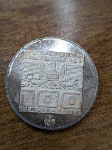 1976 Austria 100 Schilling Olympic Silver Proof Coin - Picture 6 of 8