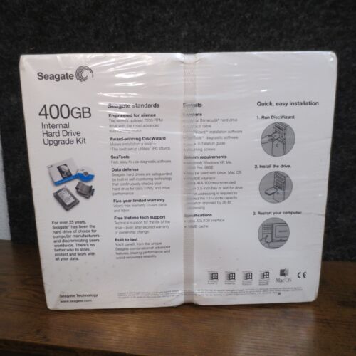 Seagate ST3400832A-RK 400gb 7200rpm Upgrade Kit Internal Hard Drive Computer Acc - Picture 2 of 4