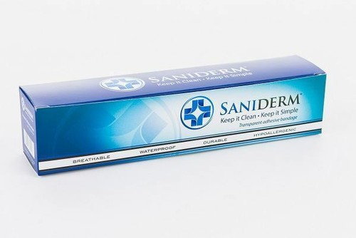 Saniderm Tattoo Aftercare Transparent Adhesive Bandage- 10.2" x 2 yard Roll - Picture 3 of 3