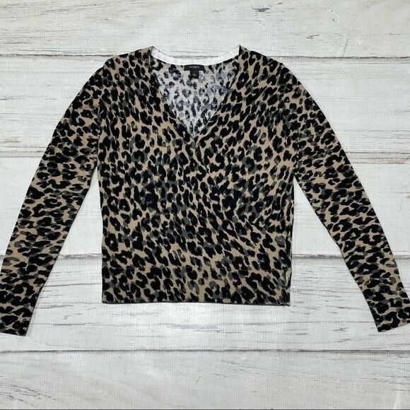 Halogen Sweater Womens S Small Tan Leopard Cheeta… - image 2