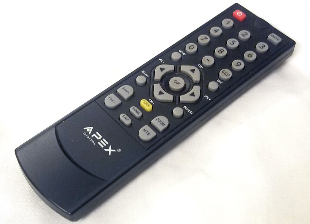 Apex Digital TV Tuner Converter Box Remote for DT150 DT250 DT250A