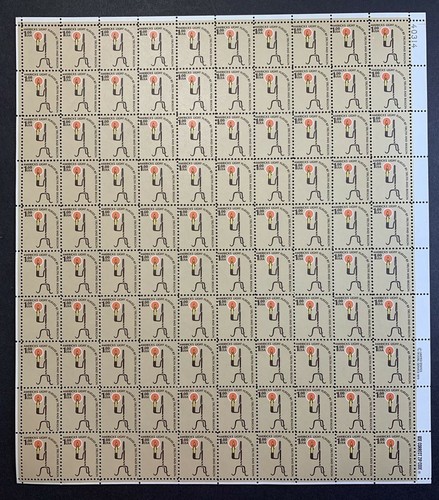 US #1608 & #1610 50c/$1 Americana: Iron Lamp & Candle Full Sheets. MNH F-VF - Picture 11 of 12