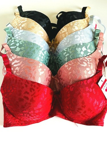 Lot 3-6 Women Bras Push-ups Multi-Way 3 hooks Gentle Push up T-Shirt Bra 32B-42C - Picture 2 of 12
