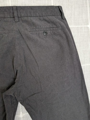 Banana Republic Gavin Pants Mens 32x34 (32x32) Gray Straight Leg Chino Preppy - Picture 14 of 20