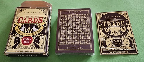 Ted Baker No Ordinary Playing Cards Poker Deck With card tricks brochure
