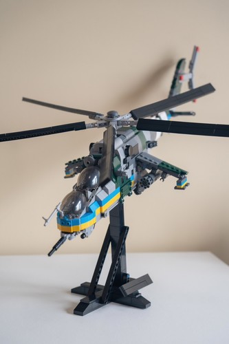 Mi-24V Hind E Ukrainian Helicopter Gunship moc blocks chopper aircraft plane - Picture 7 of 13