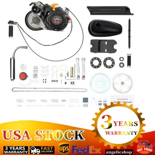 100cc Bicycle Engine Kit，Bike Motor Kit，4 Stroke Motorized Bicycle Kit OHV 3HP - Foto 1 di 18