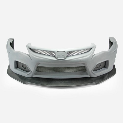For Honda FD2 EPA Style Wide Fiberglass Front Bumper Lip Splitter Body Kit - Picture 4 of 10