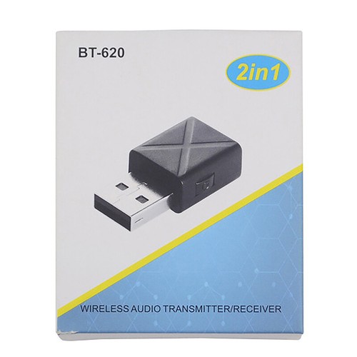 Mini USB Bluetooth 5.0 Transmitter Receiver 2 In 1 Wireless Audio Adapter - Afbeelding 3 van 6