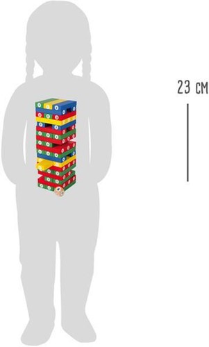 Wackelturm Zahlen, Stapelspiel, Holz, Würfelspiel, Geschicklichkeitsspiel - Bild 5 von 6