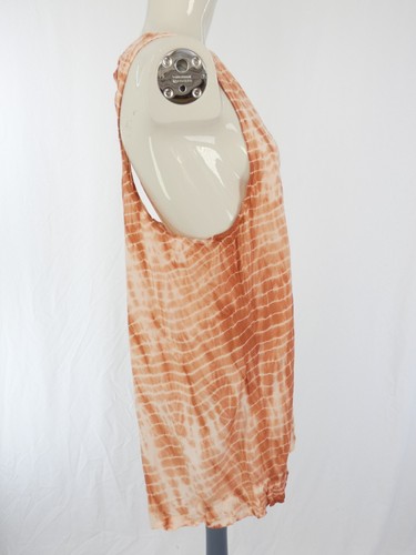 Topshop Playsuit Tie Dye Romper Lace Up Beach Holiday Giraffe Print size L - Picture 6 of 10