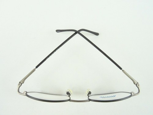 Gafas ovaladas montura de gafas negro montura de metal forma pequeña discretamente ligera talla M - Imagen 7 de 8