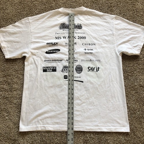 The MS Walk 2000 Vintage Hanes 50/50 Tee Shirt Mens Large - Picture 10 of 12