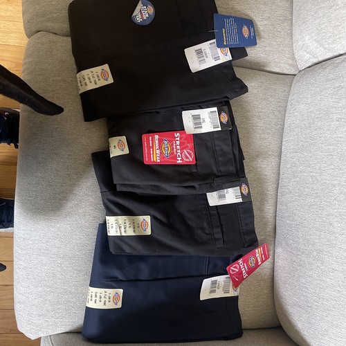 4 DICKIES Size 0 UNIFrm 2 Black + 1Navy Size ,I Brown(4 Pants Special ) Last One - Picture 5 of 6