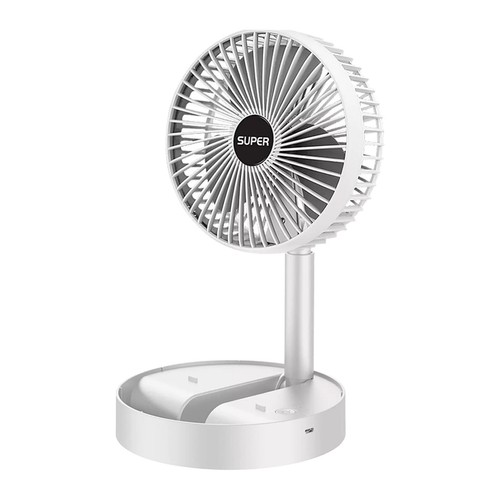 Portable Fan USB Rechargeable Foldable Table Desk Fan Telescopic Floor 3 Speeds - Picture 13 of 15