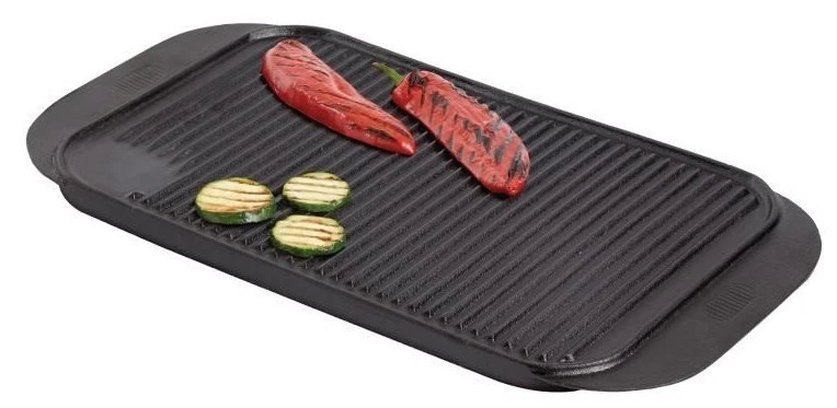 Cast Iron Griddle Heavy Reversible Vogue Double Pan Plate Ribbed 19" x 10.25"
Opens in a new window