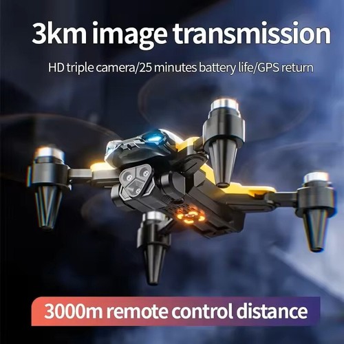🚁 DRONE CON TELECAMERA 8K PROFESSIONALE, 3 TELECAMERE AEREA, WIFI FPV, GPS 360 - Bild 10 von 24