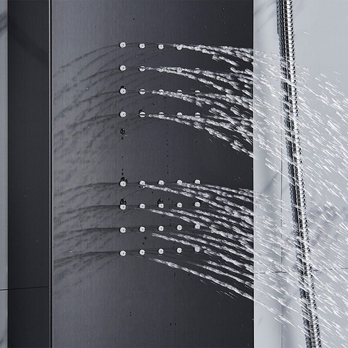 Colonna Pannello doccia idromassaggio LED Set Acciaio inox con Doccetta Cascata - Foto 88 di 136