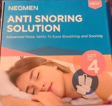 Neomen® Snore Stopper Nose Vents - Set of 4 Premium Anti Snoring Sleep Aid...