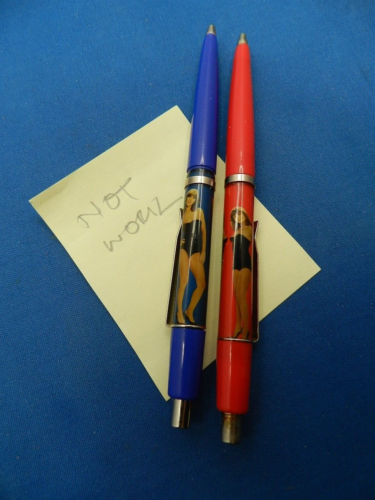 LOT OF 5,Vintage Naked Man & WOMEN Floaty Pen Made In Denmark - Picture 6 of 6