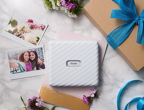 Fujifilm Instax LINK WIDE Blanc Cendré, Stampante pour Smartphone Format Large - Photo 4/4