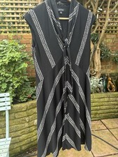 Nine West Size 8 Dress Black & White 