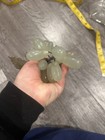 Chinese Carved Jade Grapes Stone MCM Vintage Fruit Art Decor 7” Republic China — photo 5