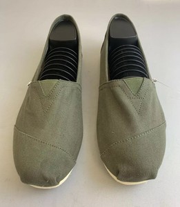 olive green slip ons