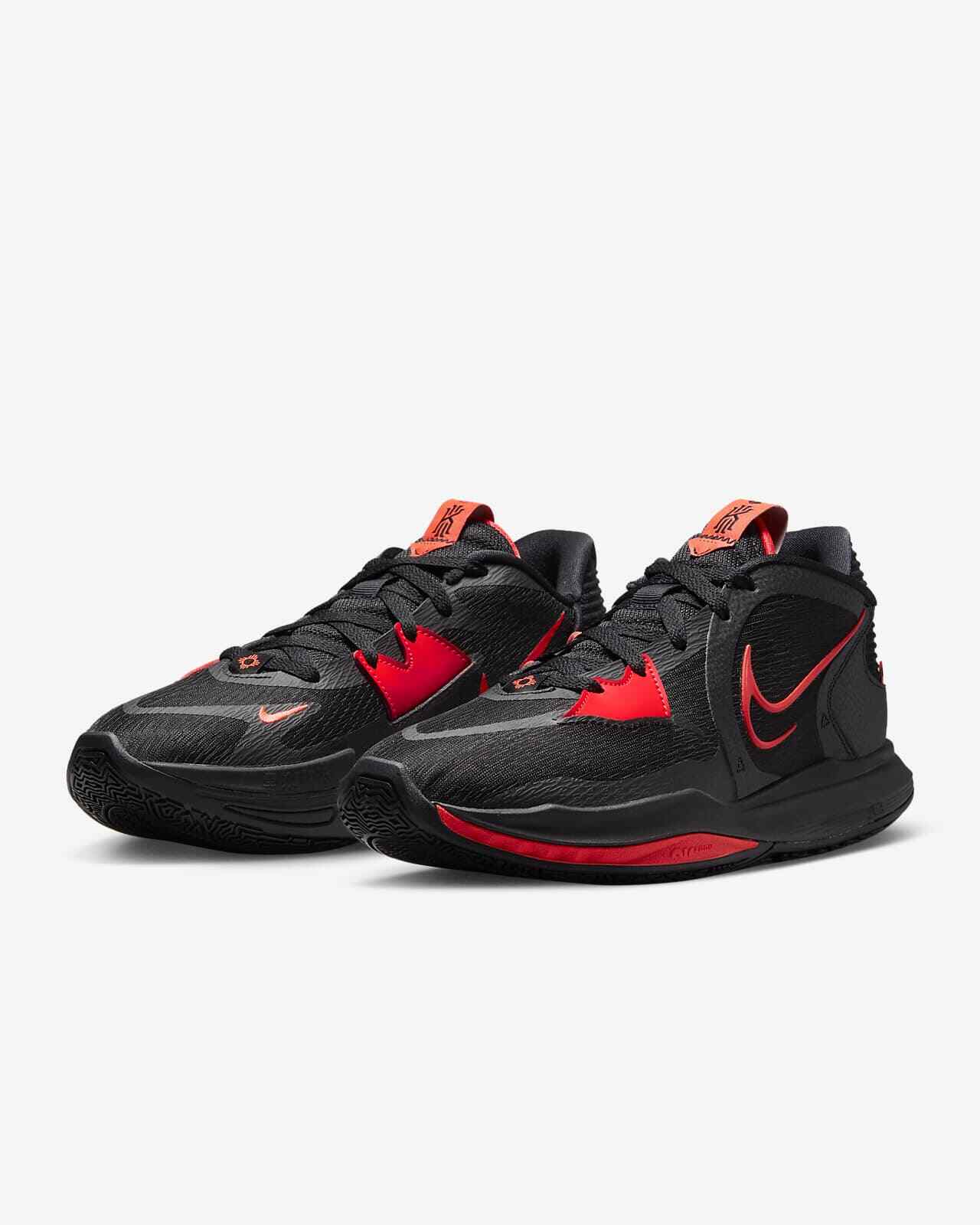 Nike Kyrie Low 5 EP - Black Bright Crimson DJ6014-004 Mens Basketball Shoes NEW