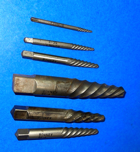 JUEGO EXTRACTOR DE TORNILLOS BONNEY TOOLS VINTAGE 6 PIEZAS Nº SER ENVÍO GRATIS EN US - Imagen 3 de 13