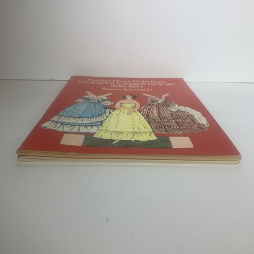 2 modische Papierpuppen aus Godeys Damenbuch Susan Johnston neu ungeschnitten 1977 - Bild 4 von 8