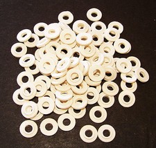 100 Tattoo Machine 8 White Fiber Shoulder Washers Binder Parts