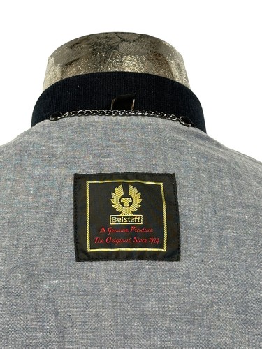 Veste en cuir BELSTAFF petit 8-10 femmes encre foncée meilleur daim bombardier EU38 PRIX DE VENTE CONSEILLÉ 795 £