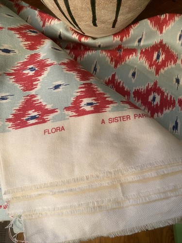 Sister Parish Flora Ikat Fabric 2.5 Yards - Picture 2 of 2