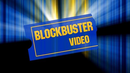 BLOCKBUSTER EMPLOYEE OF THE WEEK Hooded Hoodie Top. Heavyweight with logo. - Picture 3 of 3