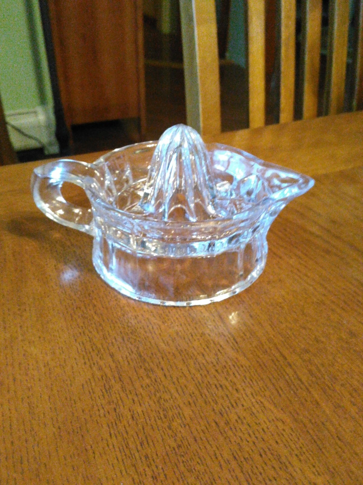 Old Very Vintage 1906 117 yrs old Glass Lemon Juice Reamer Citrus Juicer