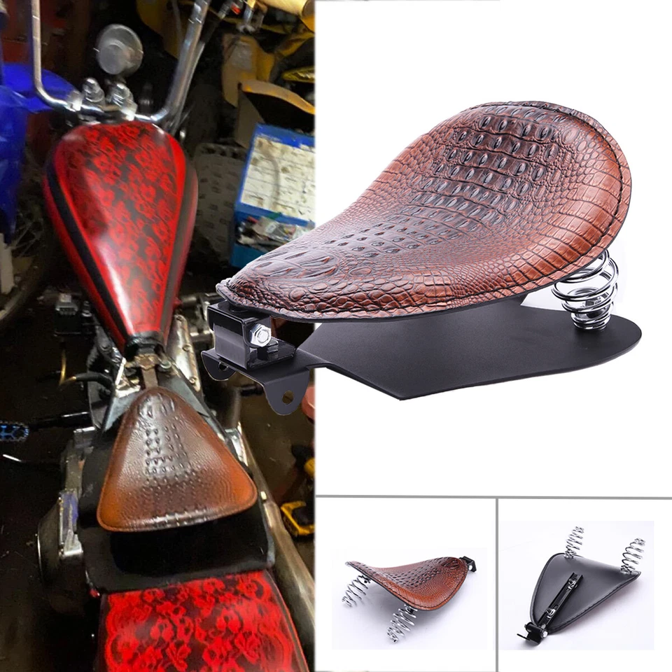 Soporte de resorte de asiento solo cocodrilo para Kawasaki VN900 VN500 VN800 VN750 VN1500 Foto 2 de 4