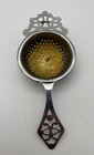 Tea Strainer Silver Plated Ornate Unique Collectible Vintage READ